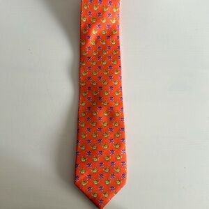 Cape Cod Neckwear Tie with Crabs and Sea Stars Silk